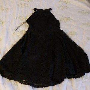Black lace dress